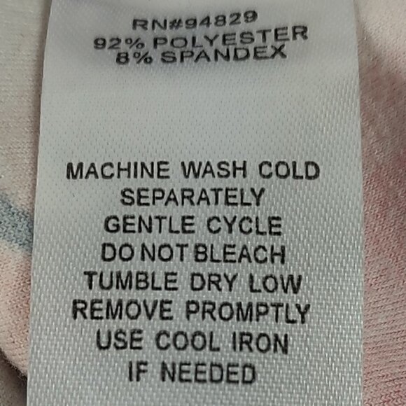 DEREK HEART NAVY BLUE FLORAL DRESS RUCHED SIDES AND FRONT. SIZE 3X - Picture 14 of 14